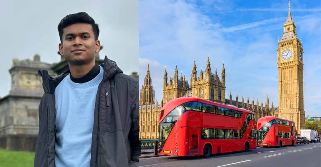 Jame Thomas Mathew (left); London (right).  Photo: Thomas Tours website/iStock/@Elena Zolotova