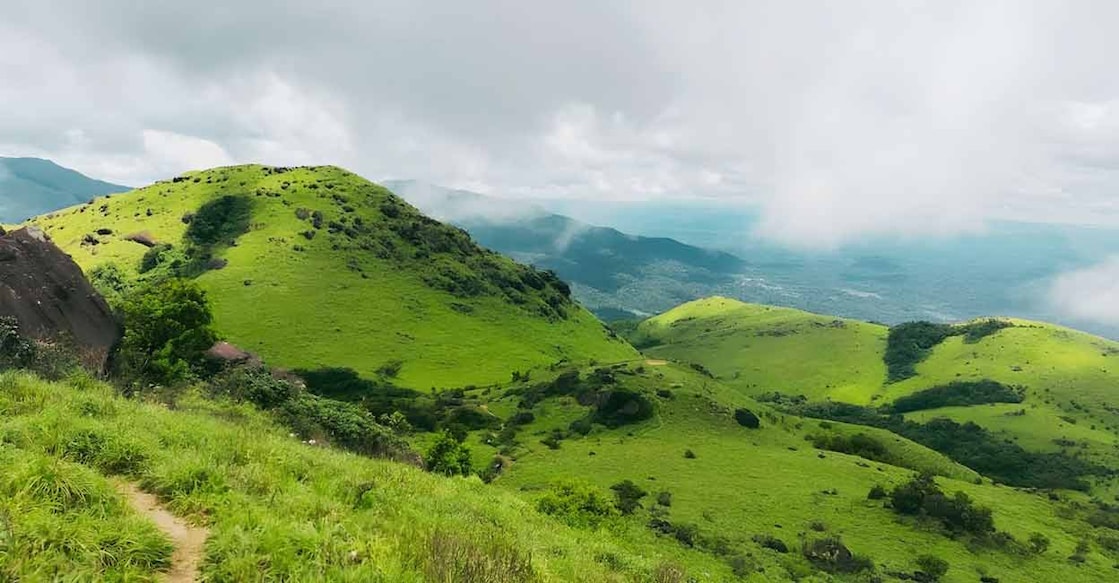 Thadiyandamol is the second-highest peak in Karnataka. Photo: Coorg Tourism