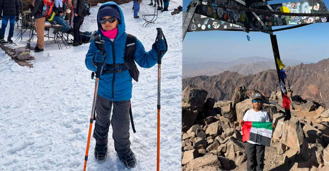 Iya Krish atop Mt Toubkul. Photo: Special Arrangement