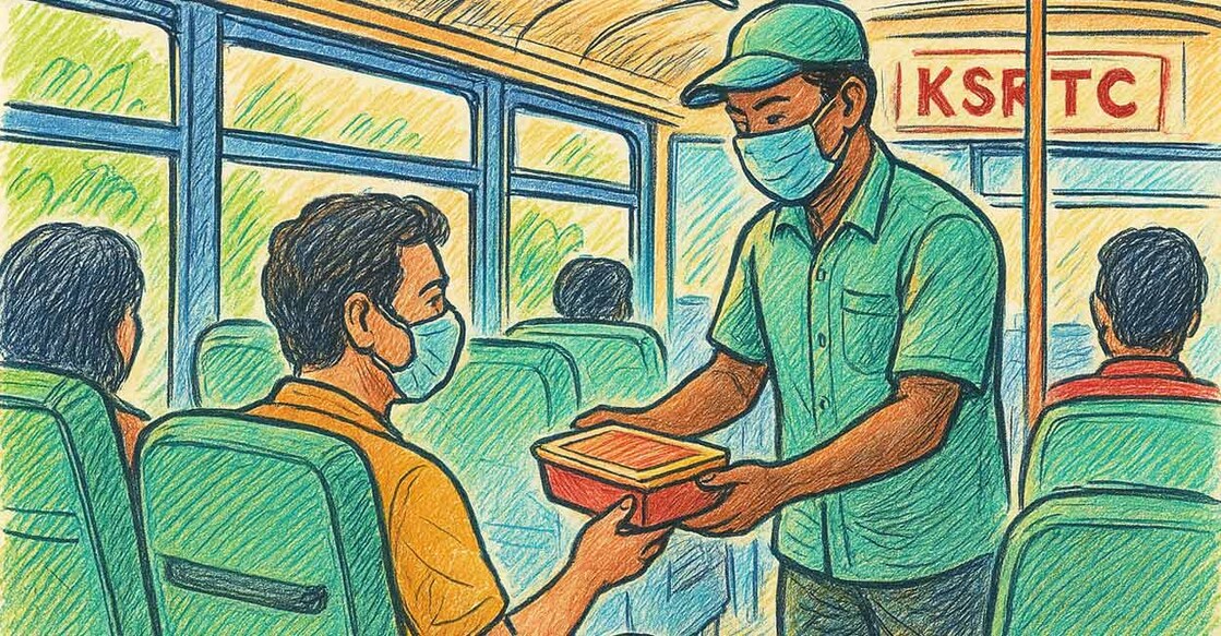  The service provider will also hand over a bill indicating the meal prices and packing charges of the dish ordered. Photo: AI-Generated image