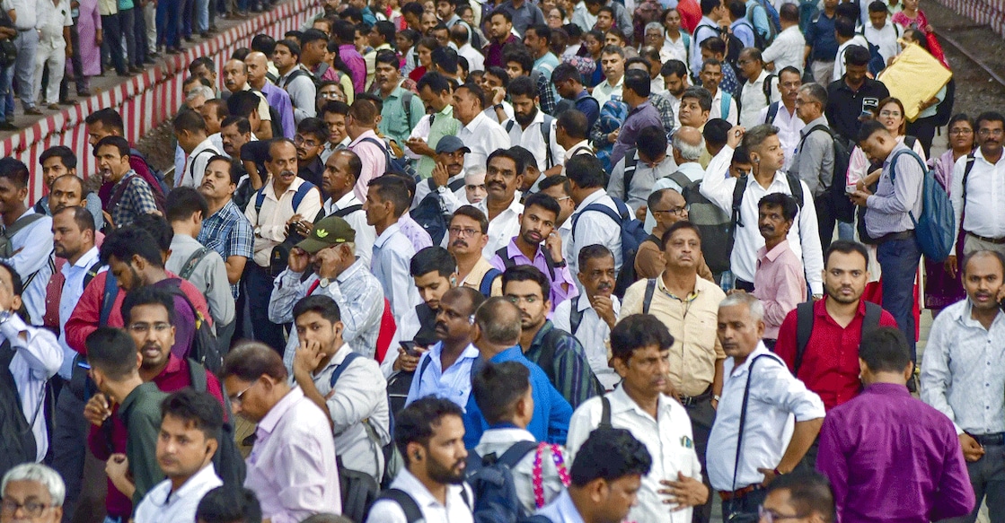 mumbai-local-train-accident Passengers wait to board local trains amid a massive rush at CSMT, in Mumbai, Monday, June 9, 2025. Four commuters died and nine were injured after falling off two overcrowded local trains in Maharashtra's Thane district on Monday. Photo: PTI
