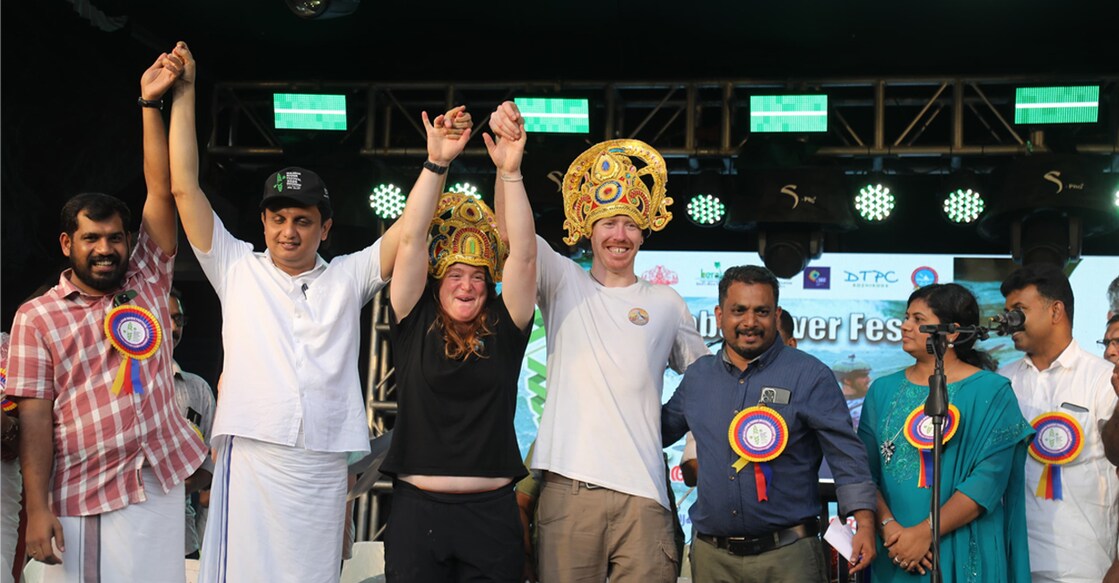 Kayakers from New Zealand, Ryan O' Connor and Rata Lowell-Smith, bagged the Rapid Raja and Rapid Rani titles. Photo: Special Arrangement