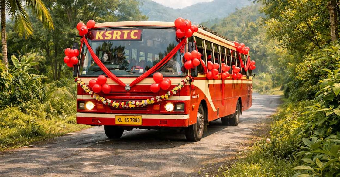 KSRTC also plans to decorate buses with balloons, play romantic music, and more to give the day's trip a Valentine's Day feel. Photo: AI Generated image