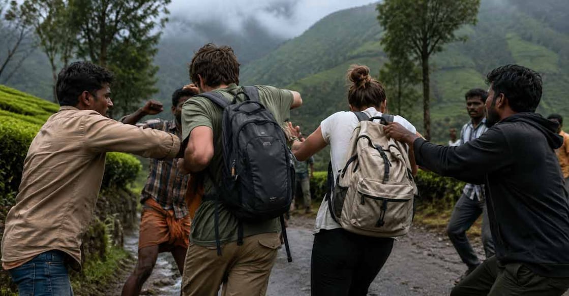 Lots of violent incidents have been reported in the Munnar area in the last two years against tourists. AI-Generated image 