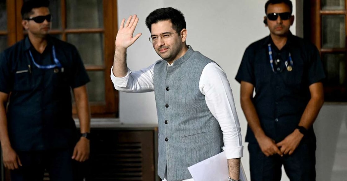 In the Rajya Sabha, the Aam Aadmi Party has 10 MPs. Photo: AFP