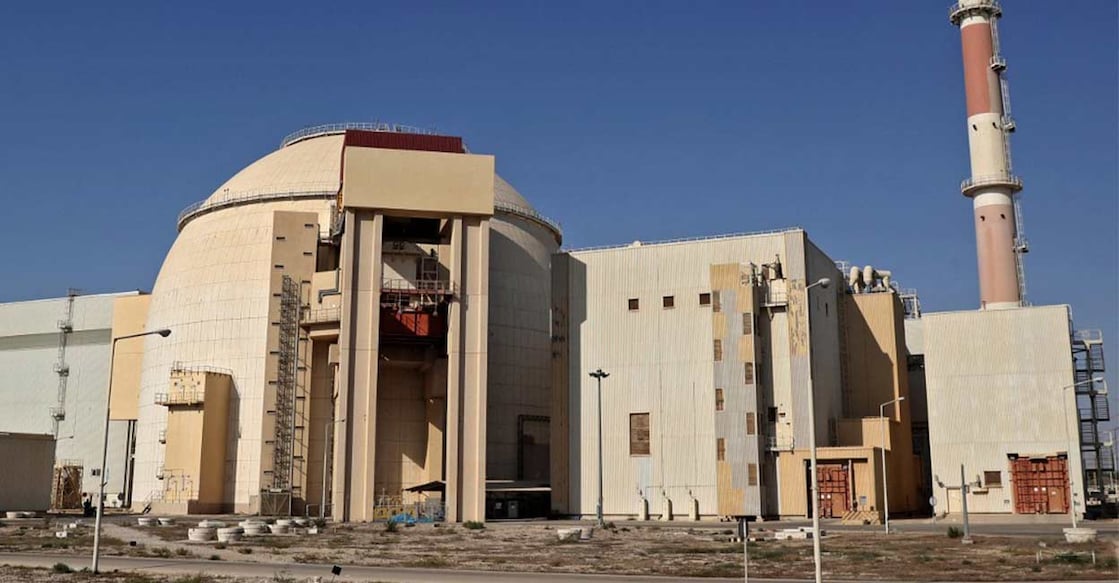 The Atomic Energy Organisation of Iran said that an airstrike hit near its Bushehr nuclear facility, killing a security guard and damaging a support building. Photo: AFP