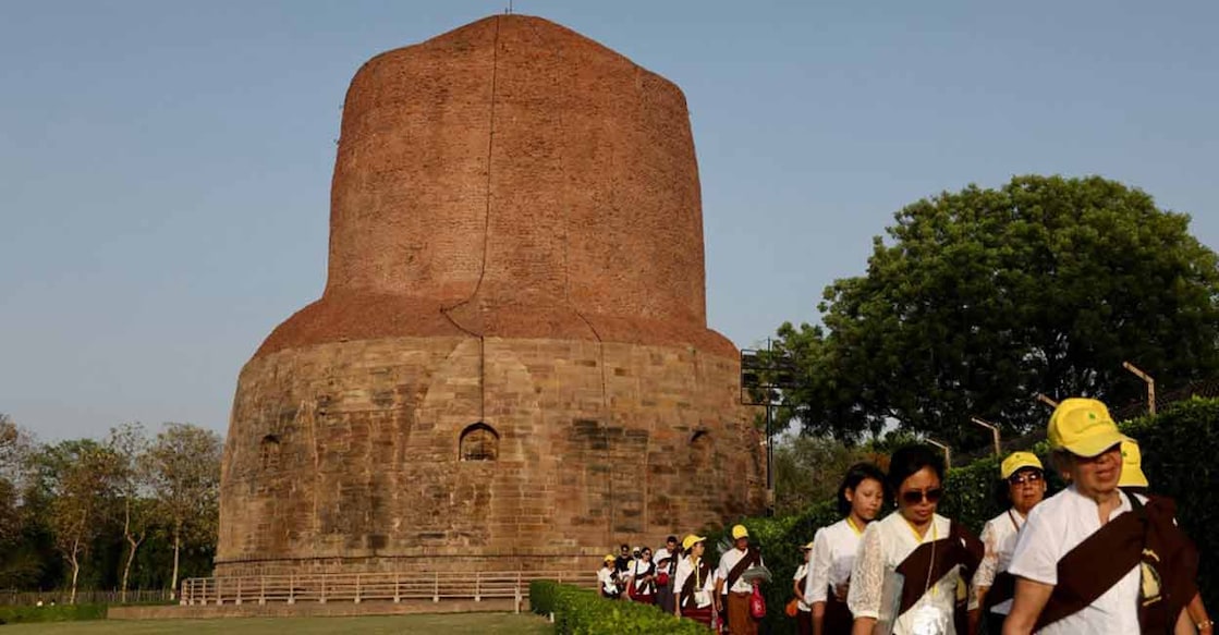 India has nominated the Ancient Buddhist Site, Sarnath near Varanasi for inscription on the UNESCO World Heritage List for the 2025-2026 cycle. Photo: AFP