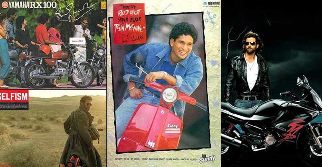 Legends riding legends: The motorcycle ads with a celebrity touch