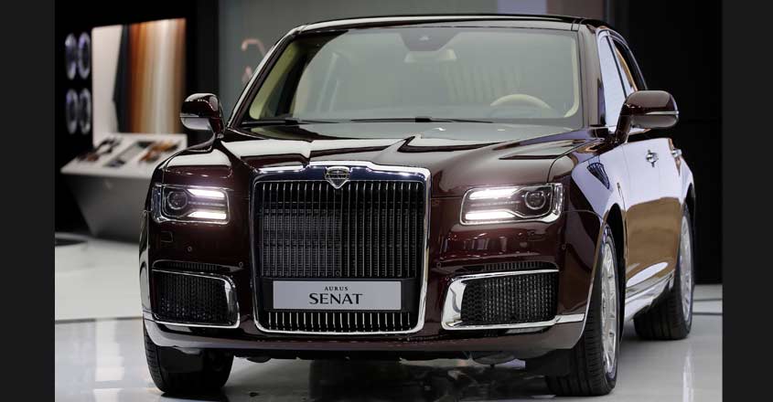 Aurus Senat: the luxury limousine used by Putin during swearing-in Aurus Senat: the luxury limousine used by Putin during swearing-in
