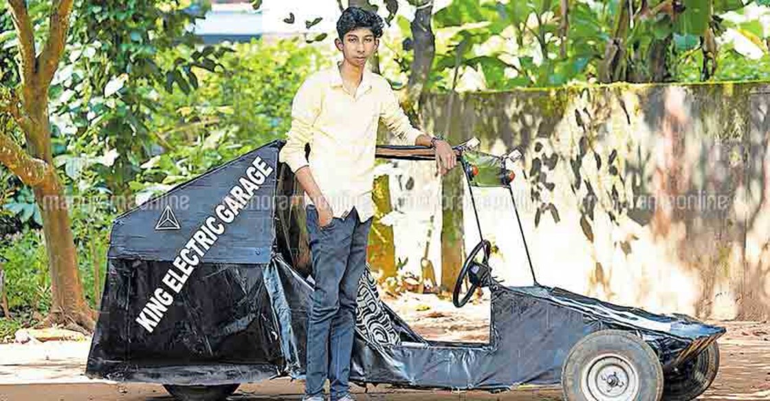 Wayanad youth makes 'scooter car'