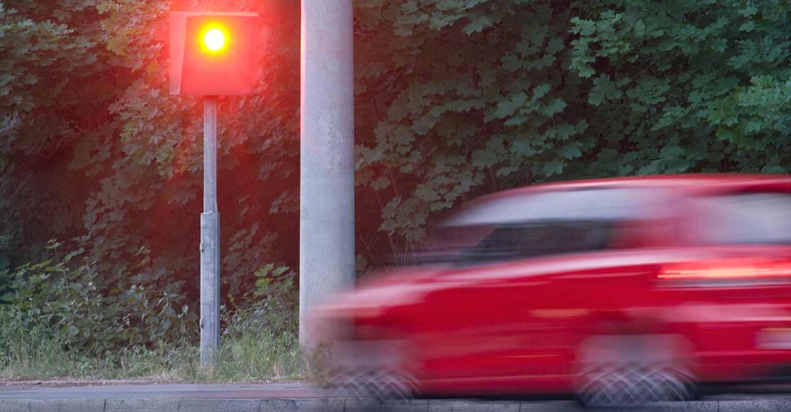Reducing speed after seeing camera won't help!