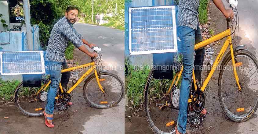 This bicycle gives Georgie a place in the sun This bicycle gives Georgie a place in the sun