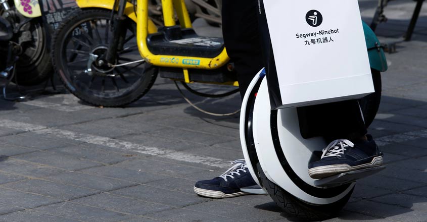 Ninebot unveils electric scooters that drive themselves to charging stations Ninebot unveils electric scooters that drive themselves to charging stations
