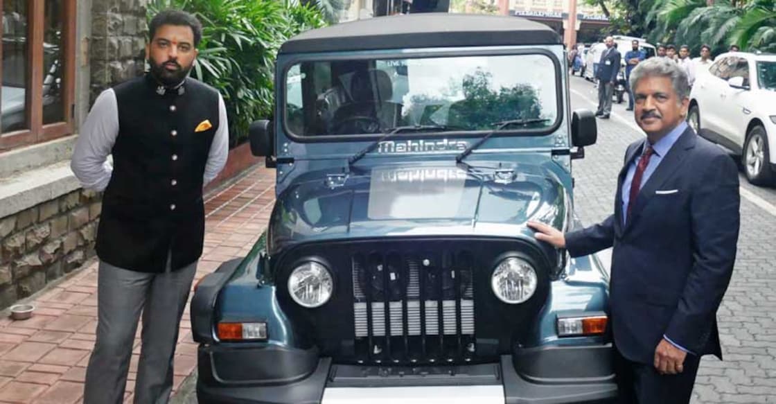 Anand Mahindra gifts rare Thar 700 to Udaipur prince
