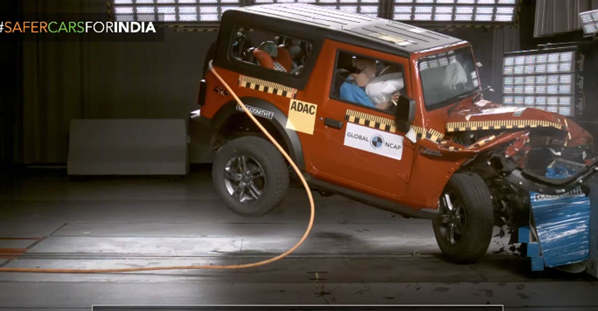 New Mahindra Thar gets 4 stars rating in Global NCAP crash test | Watch video