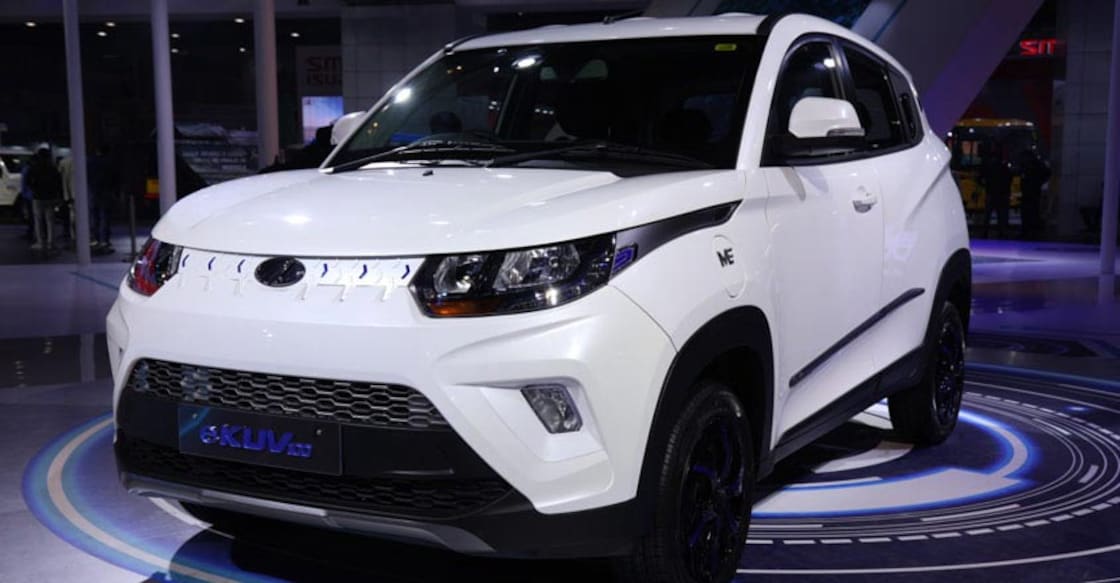 Mahindra showcases eKUV100 and eXUV300 | Video Mahindra showcases eKUV100 and eXUV300 | Video