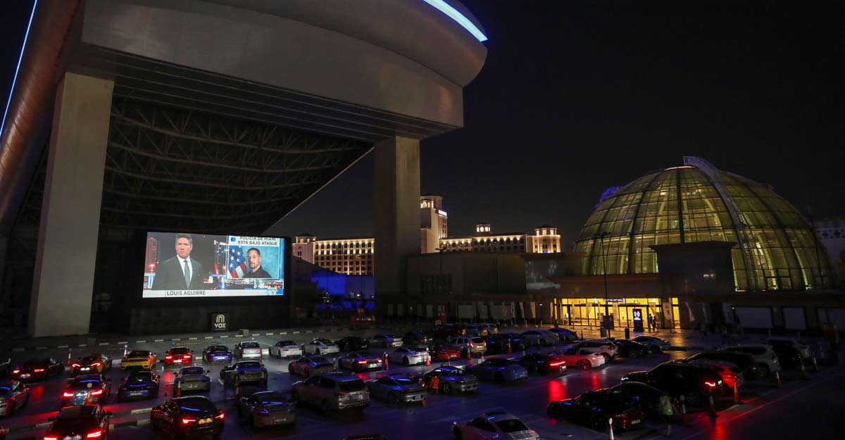 Porsches, popcorn and social distancing at Dubai drive-in cinema Porsches, popcorn and social distancing at Dubai drive-in cinema
