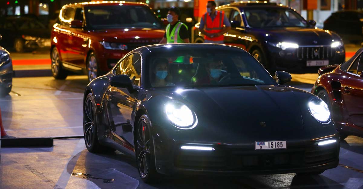 Porsches, popcorn and social distancing at Dubai drive-in cinema Porsches, popcorn and social distancing at Dubai drive-in cinema