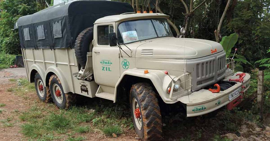This Russian six-wheel drive truck was a rocket launcher in Indian Army