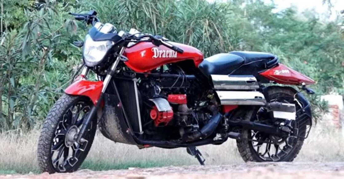 This 'Dracula S 800' bike has a Maruti 800 engine and hits 200 kmph