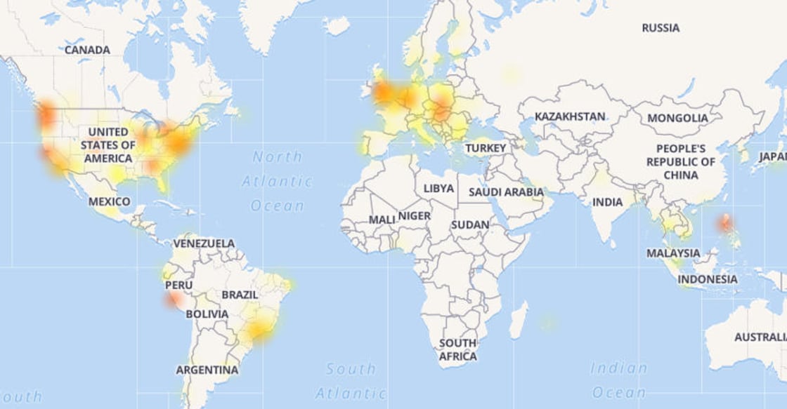 Facebook Outage Map