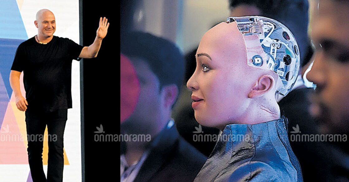 Tennis legend Agassi, humanoid robot Sophia star attractions at IAA meet