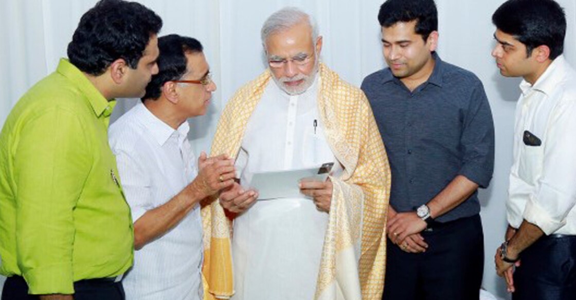 Kalyan Jewellers Chairman among the elite who witnessed Modi's oath of office