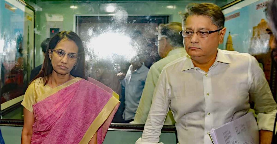 Chanda Kochhar, Deepak Kochhar. Photo: IANS