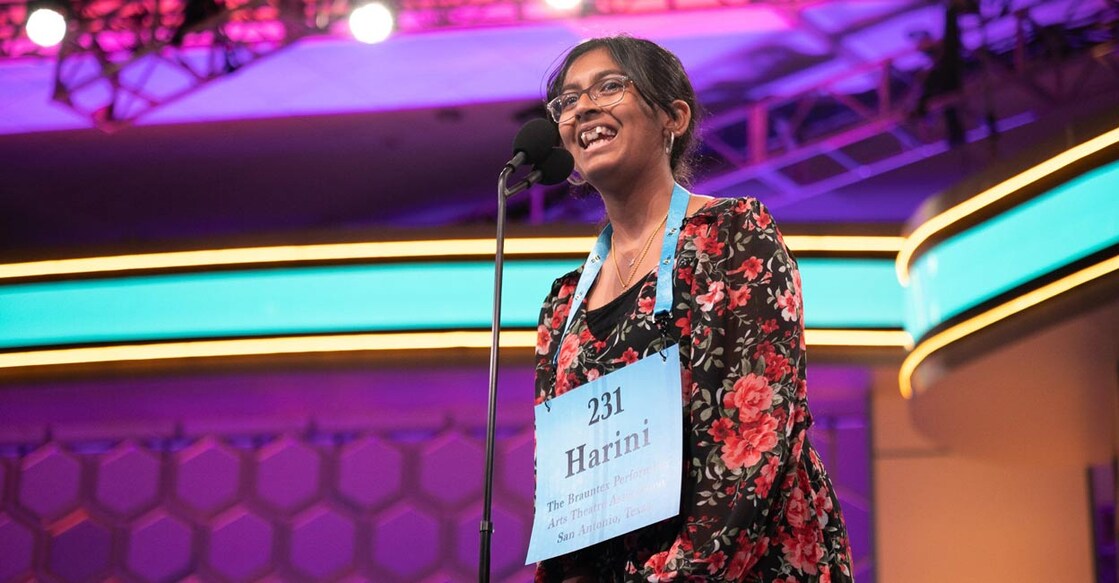 Harini spelled 22 out of 26 words correctly: Facebook/Scripps National Spelling Bee