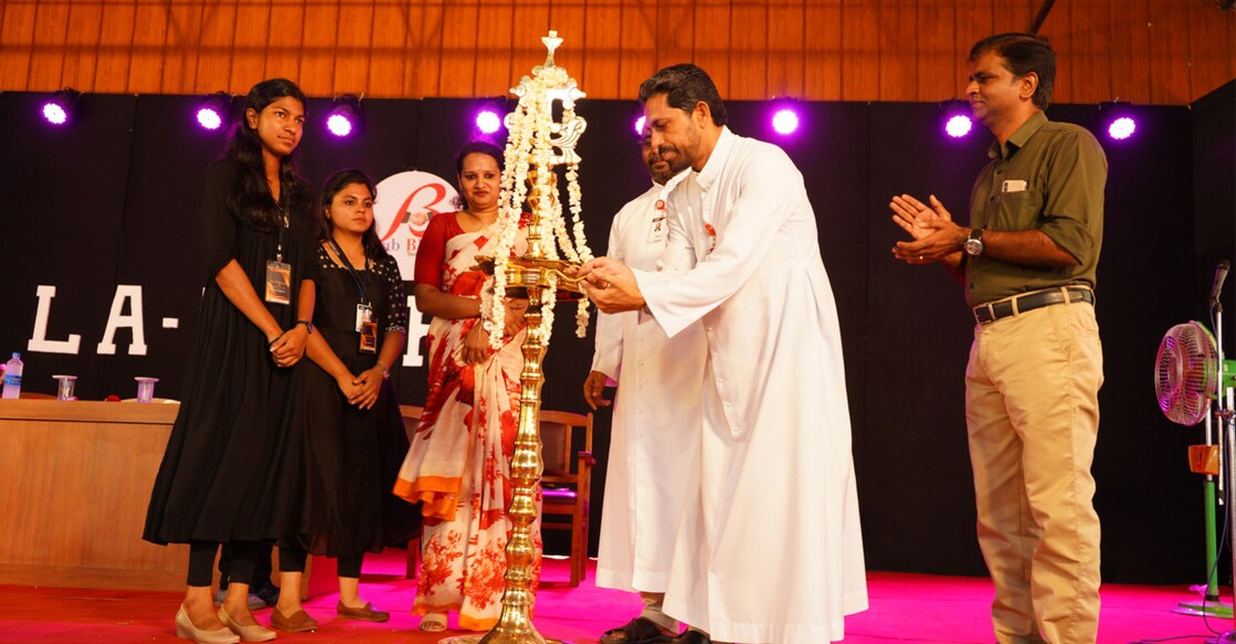 dist-angamaly-commerce-main Principal Rev Dr Johny Chacko Mangalath V C inaugurating the programme. Photo: Special Arrangement