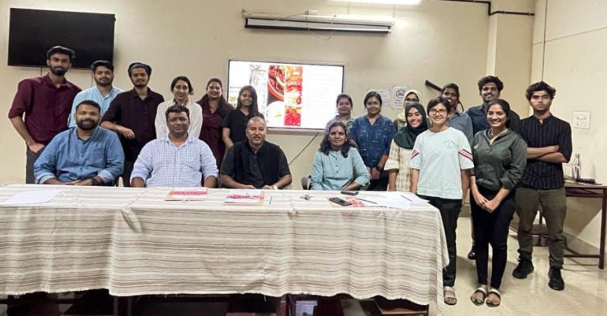Students and faculty of the Department of Architecture and Planning, NIT Calicut. Photo: Special arrangement