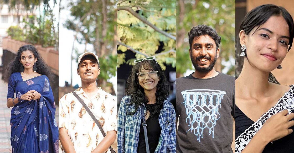 Sariga S P, Jubin C Samuel, Aparna Raj T, Lan Thomas Varghese and Ramzy Fathima. Photo: Jubin C Samuel