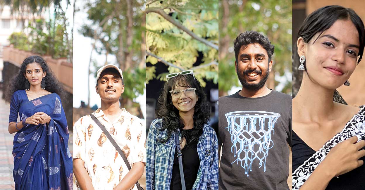 Sariga S P, Jubin C Samuel, Aparna Raj T, Lan Thomas Varghese and Ramzy Fathima. Photo: Jubin C Samuel