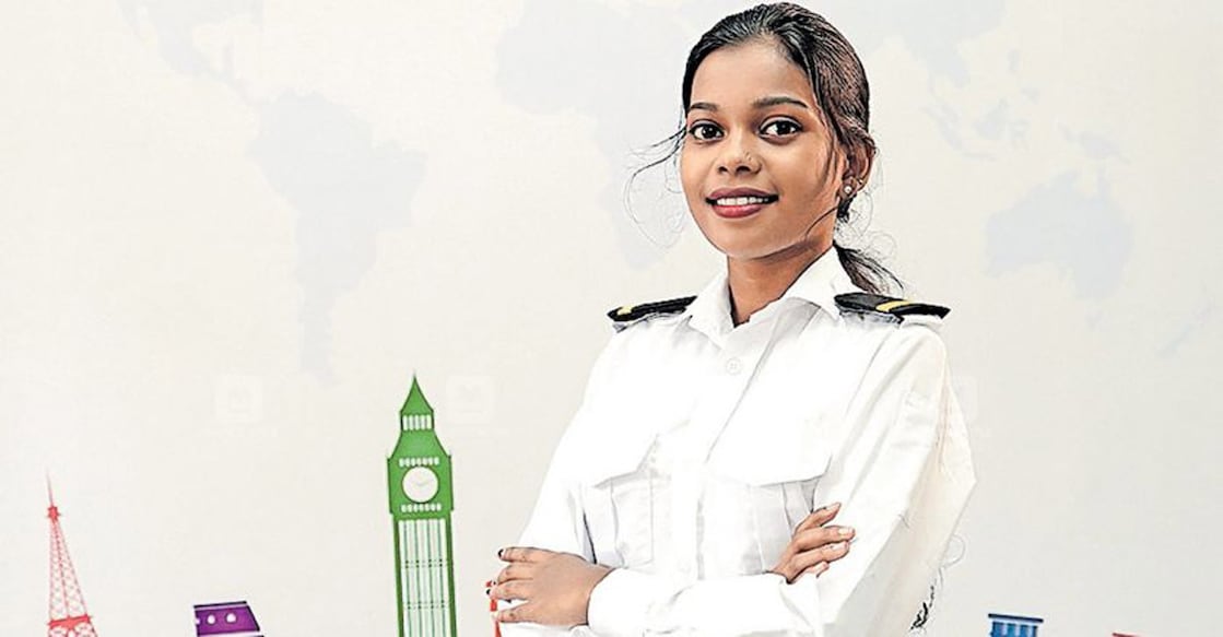 pilot-main K M Dhanya. Photo: Manorama