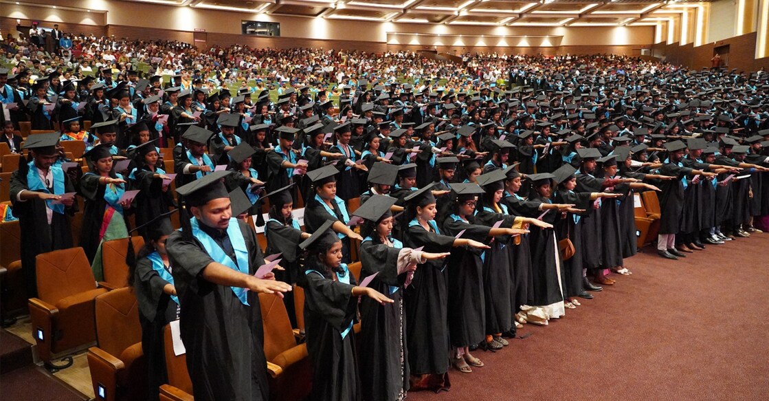 Faculty members of various disciplines, students' families and friends took part in the event. Photo: Special Arrangement