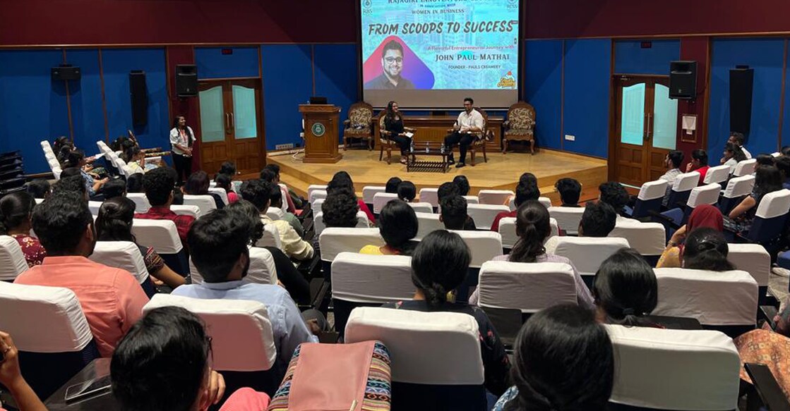 Students of both MBA and PGDM batches of the college participated in the talk show. Photo: Special Arrangement