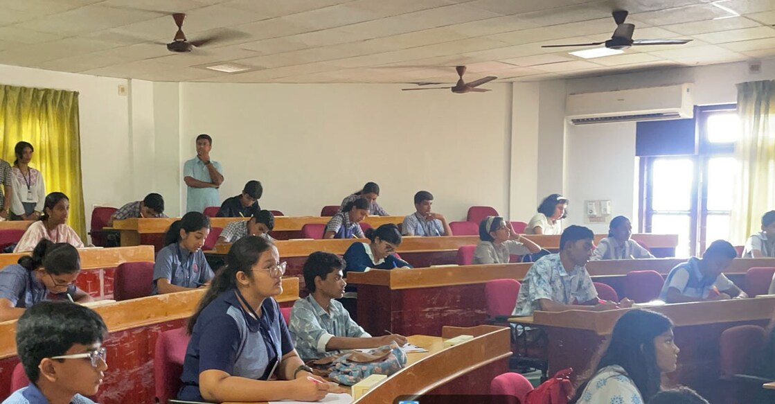 From the November Rain 2024 competition for school students organized at the Saintgits College of Engineering Kottayam. Photo: Special Arrangement
