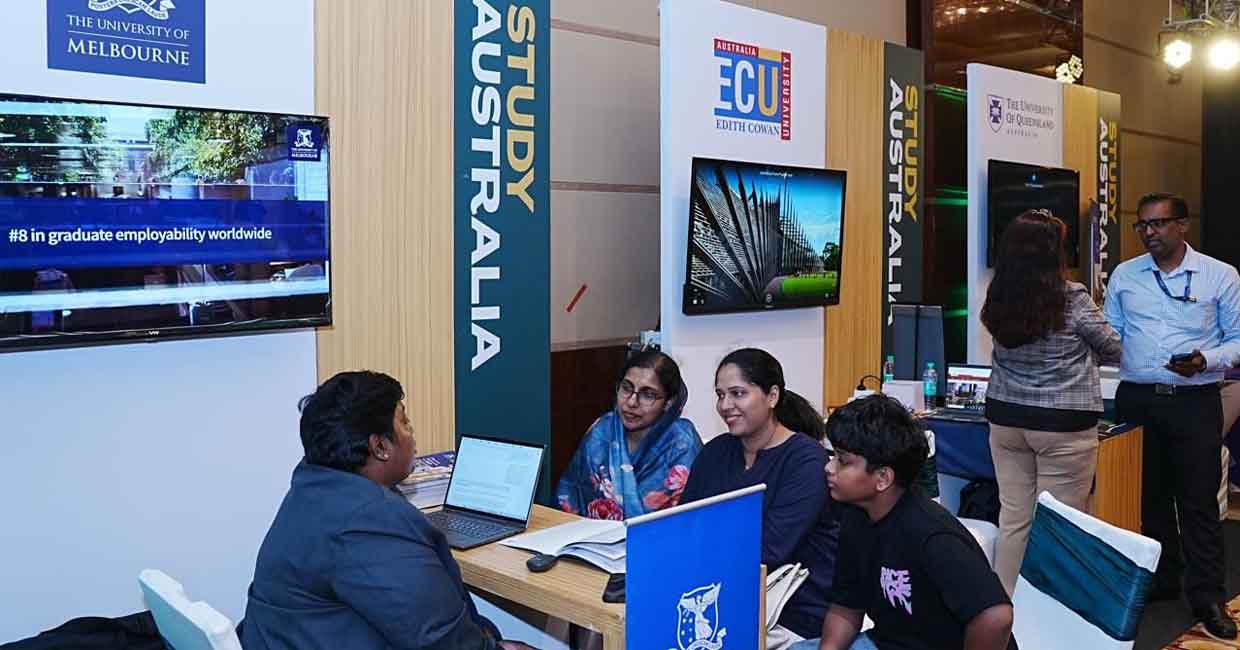 Students at Festival of Australia in Kochi. Photo: Special arrangement