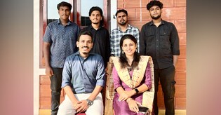 Saintgits team gets patent for developing vehicle suspension using areca nut fibres