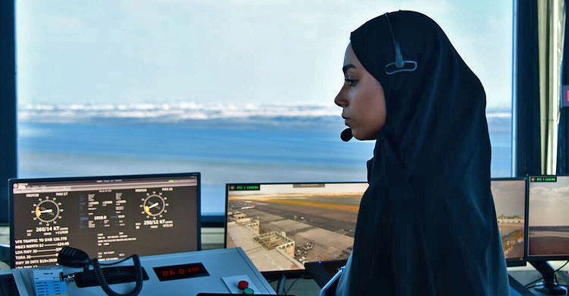 Mariam Al Hammadi, the first Emirati woman Air Traffic Control Officer at Sharjah Airport. Photo: Special Arrangement