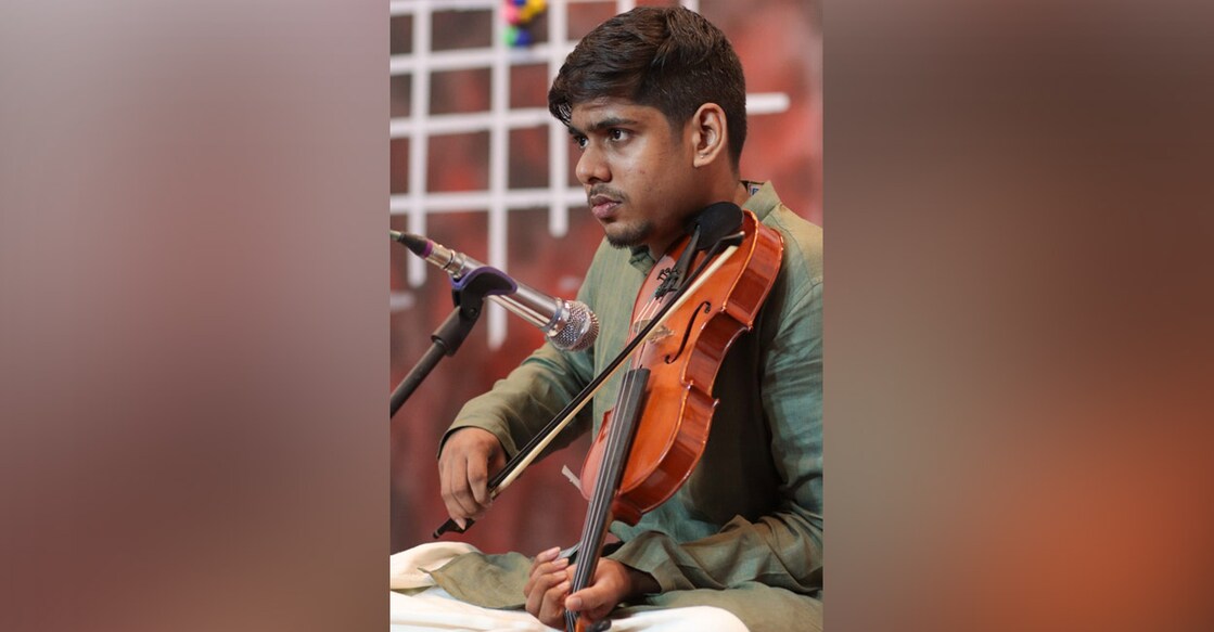 Gautham Narayan, third-year B Com student, of Prajyoti Niketan College Pudukad. Photi: Special Arrangement