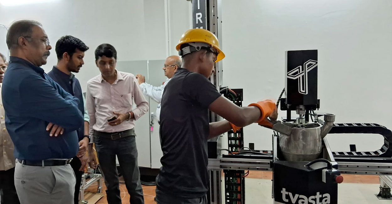 The 3D Concrete Printing Industrial Research Lab at Saintgits College of Engineering. Photo: Special Arrangement