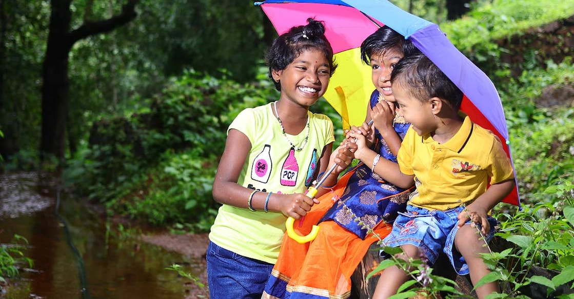 Kids playing in the rain Representative image: Shutterstock/Manoj Choughule