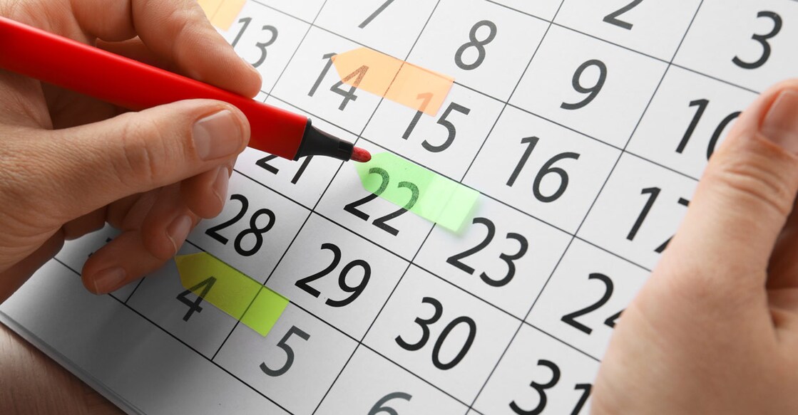 Calendar Representative image: Shutterstock/New Africa