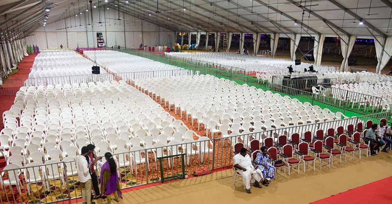 The main venue, MT-Nila, located at the Central Stadium The main venue, MT-Nila, located at the Central Stadium. Photo: Manorama