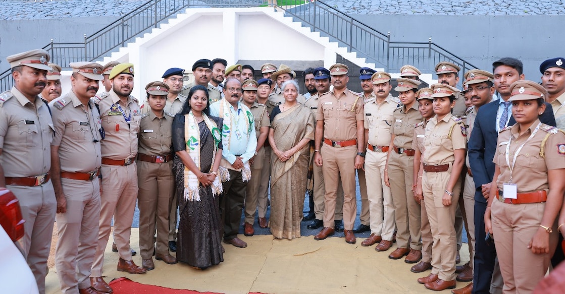 Commando's with Finance Minister Nirmala Sitharaman. Photo: Special Arrangement