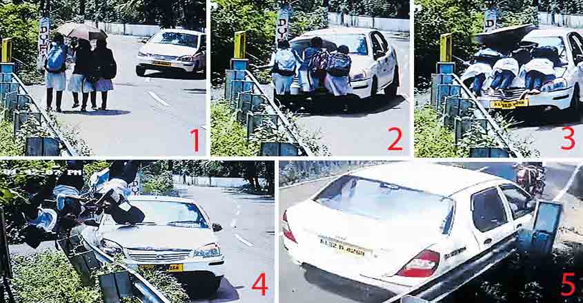 Speeding car rams bike, cycle, pedestrians and tree in Alappuzha, injures 8