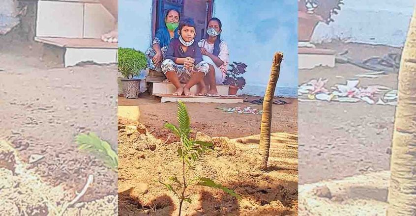 Cops gift saplings to cheer up class VI student in Ernakulam Cops gift saplings to cheer up class VI student in Ernakulam