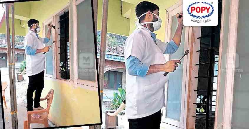 After 8 hours of duty, nurse Arun takes up odd jobs at Idukki hospital After 8 hours of duty, nurse Arun takes up odd jobs at Idukki hospital