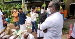 BJP raises provocative slogans against CPM in Kannur BJP raises provocative slogans against CPM in Kannur